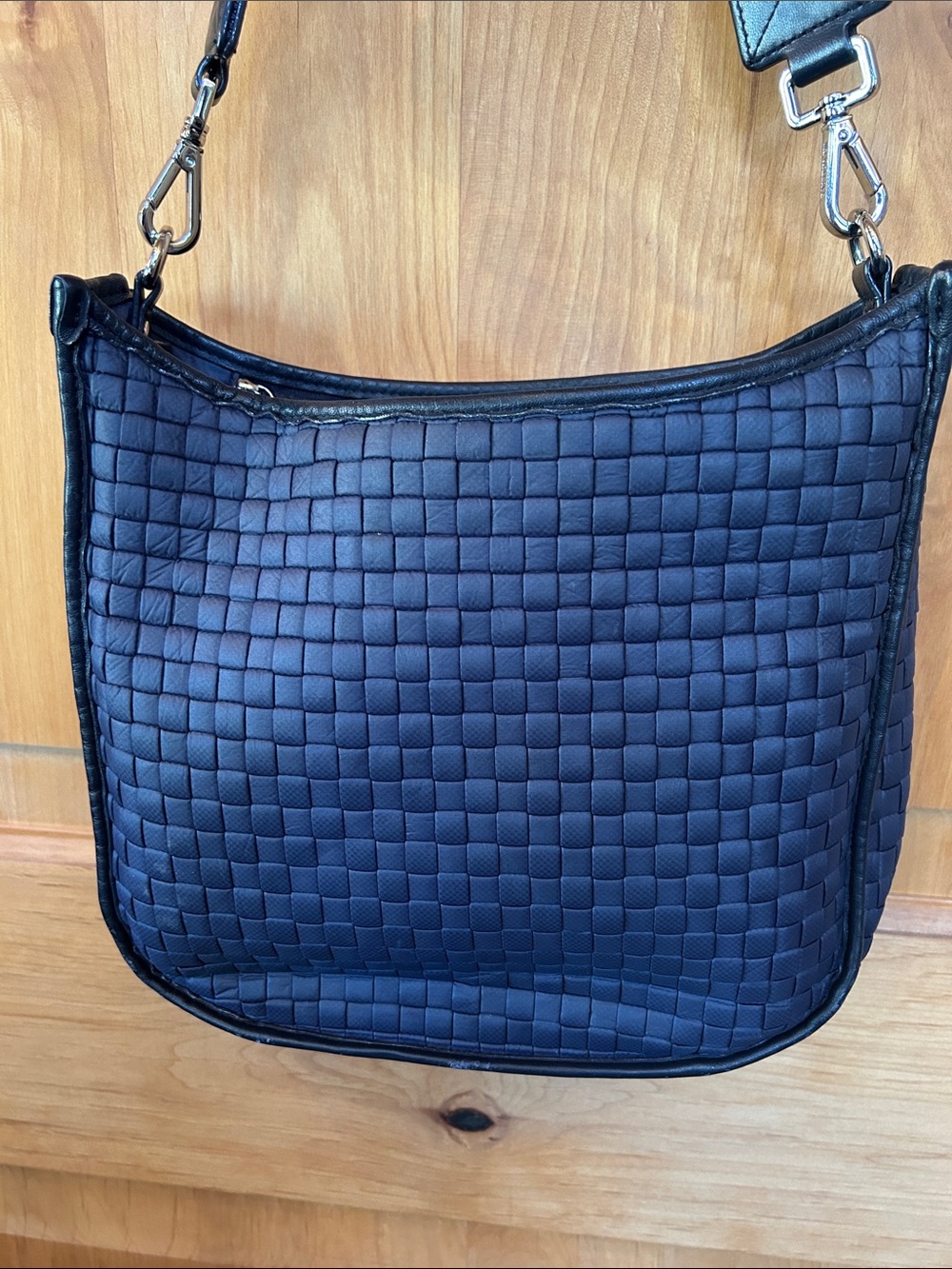MZ Wallace Navy Quilted Crossbody Bag - Picture 6 of 8